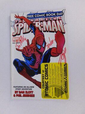 Marvel Amazing Spider-Man Free Comic Book Day 2007 Signed Dan Slott Jimenez